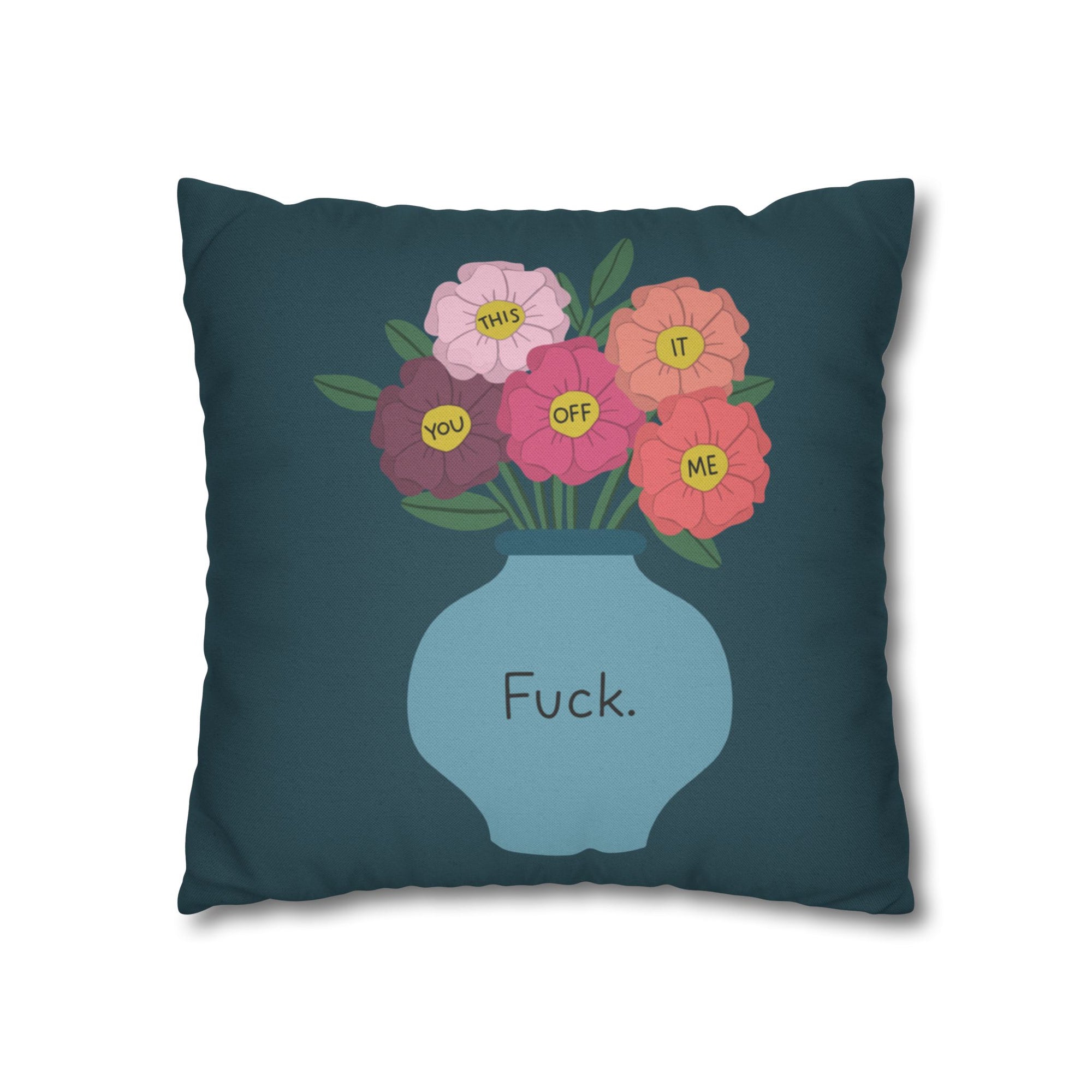 Fuck Bouquet Pillow Cover