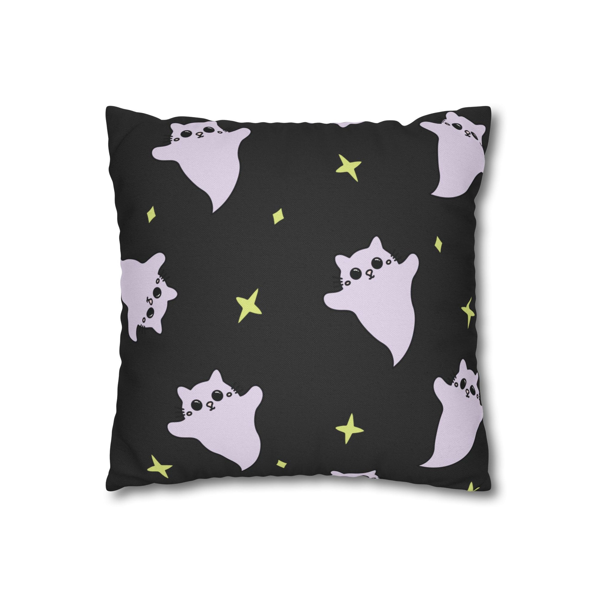 Ghost Cats Pillow Cover