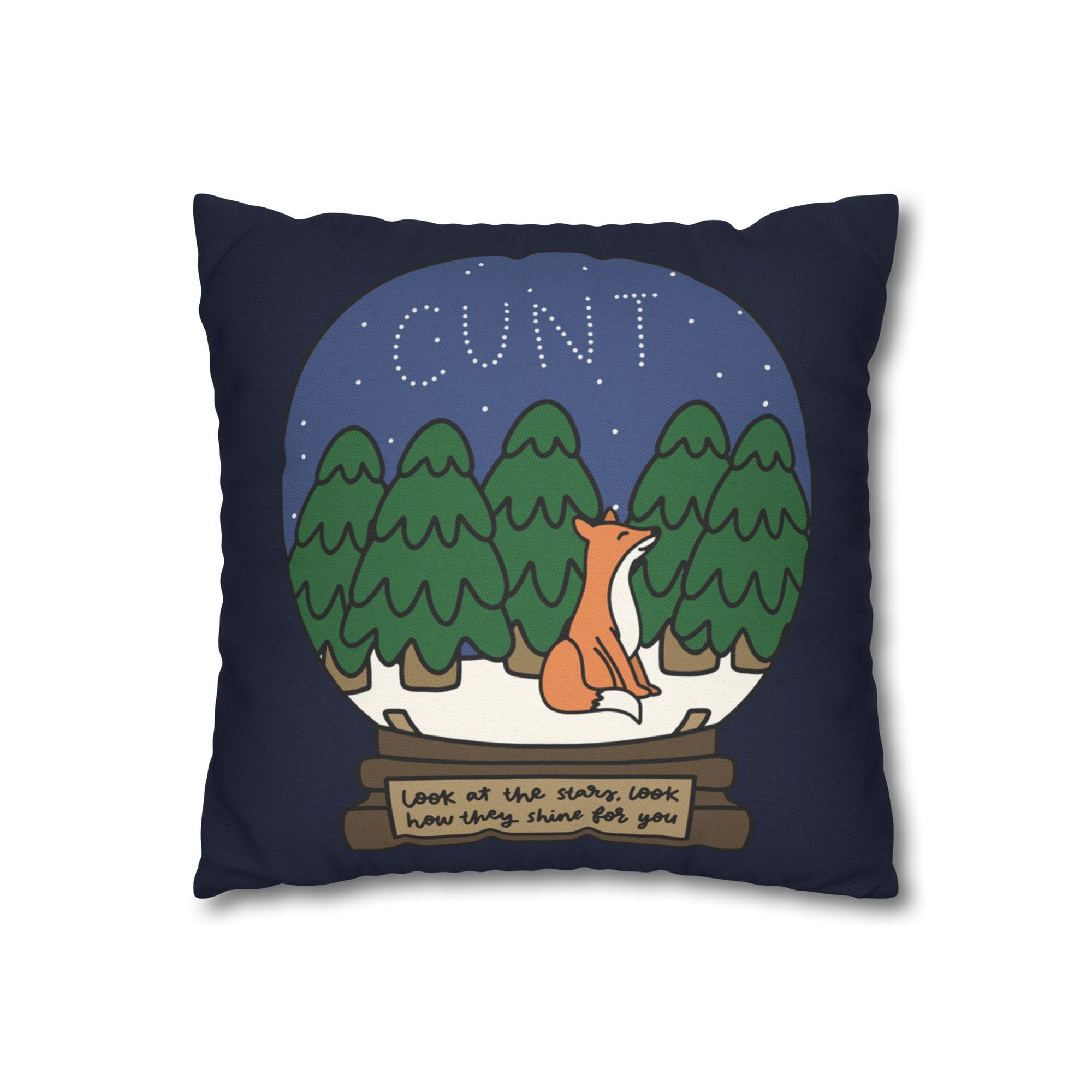 Look At The Stars Look How They Shine For You (Cunt) Pillow Cover