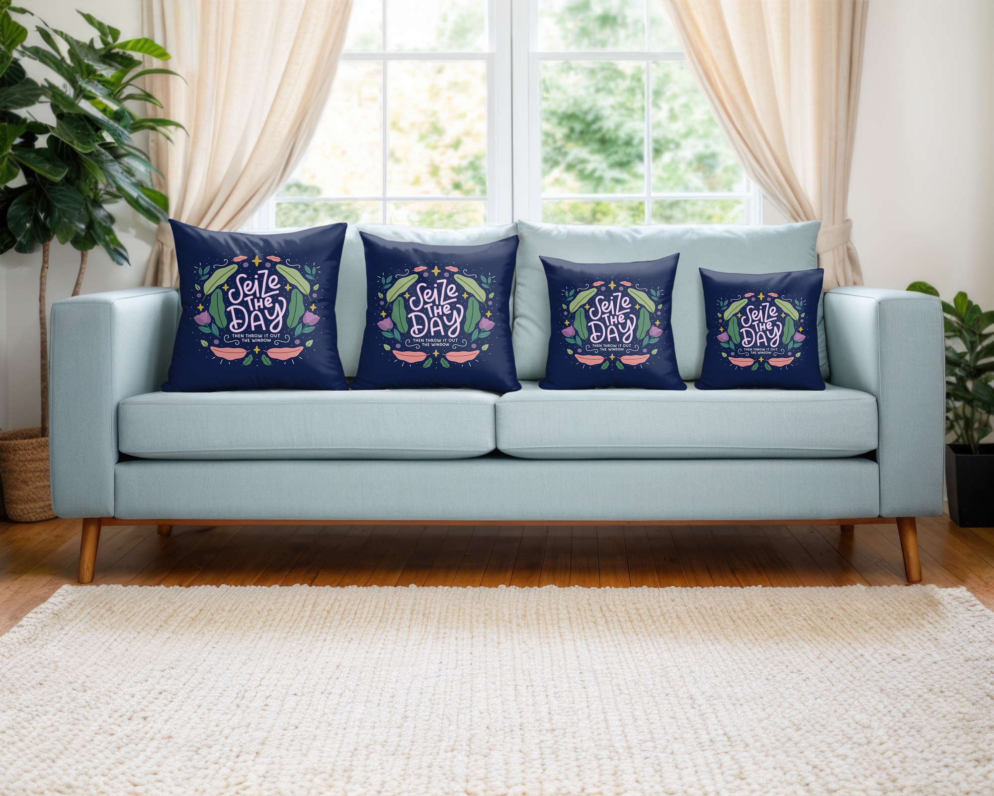 Seize The Day Then Throw It Out The Window Pillow Cover