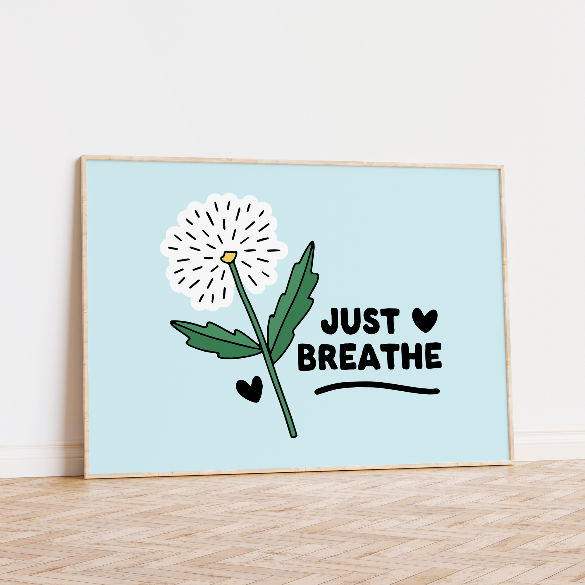 Just Breathe Unframed Art Print