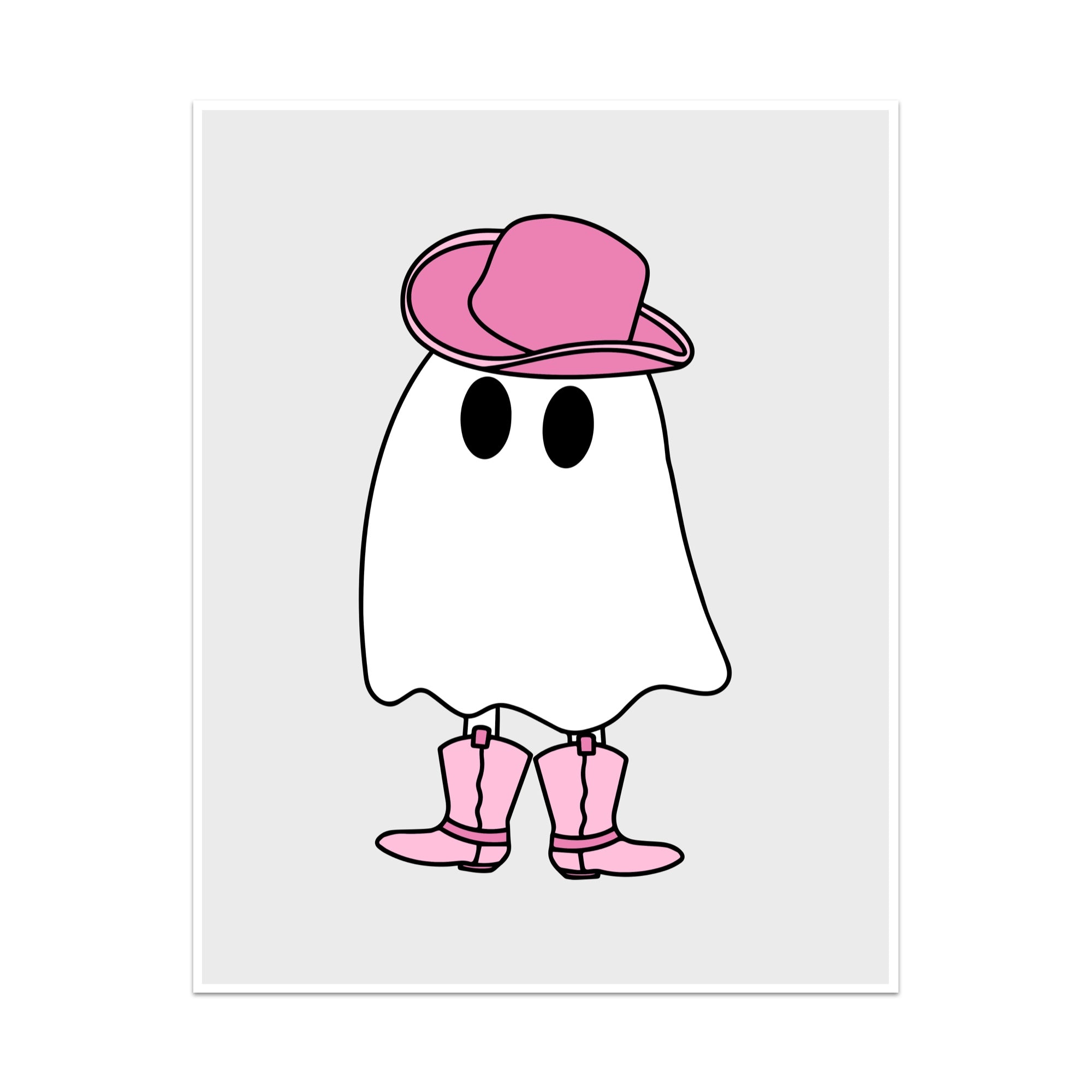 Ghost Cowgirl Unframed Art Print