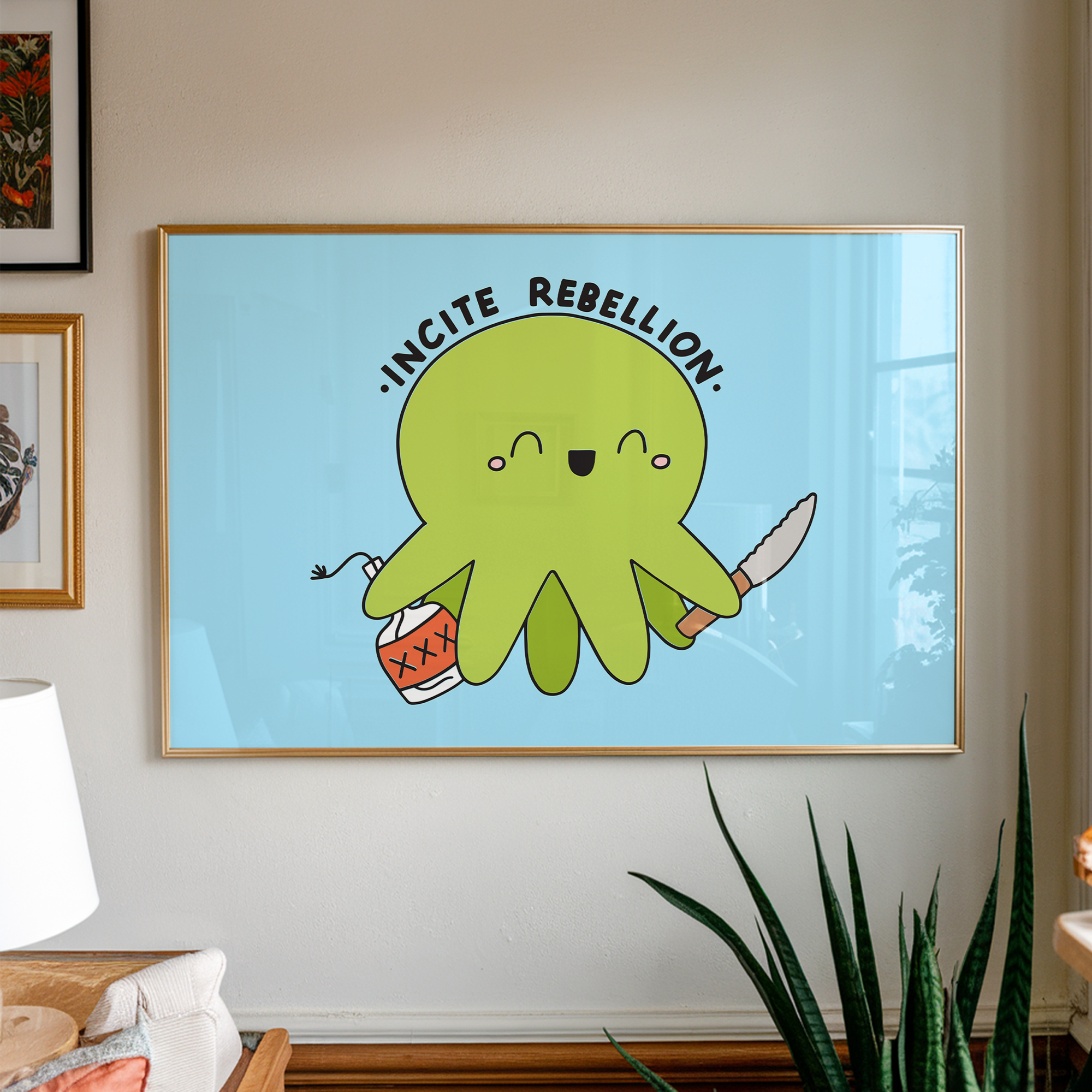 Incite Rebellion Unframed Art Print