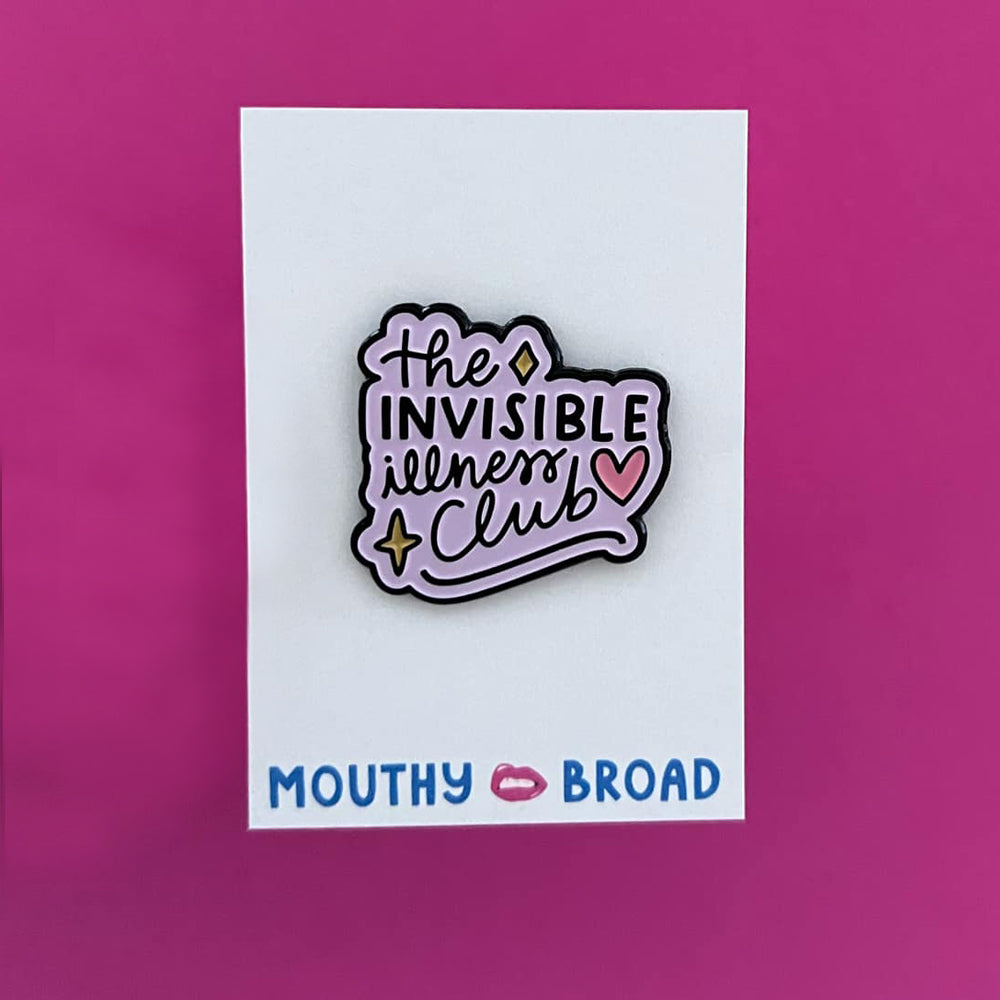 The Invisible Illness Club Enamel Pin