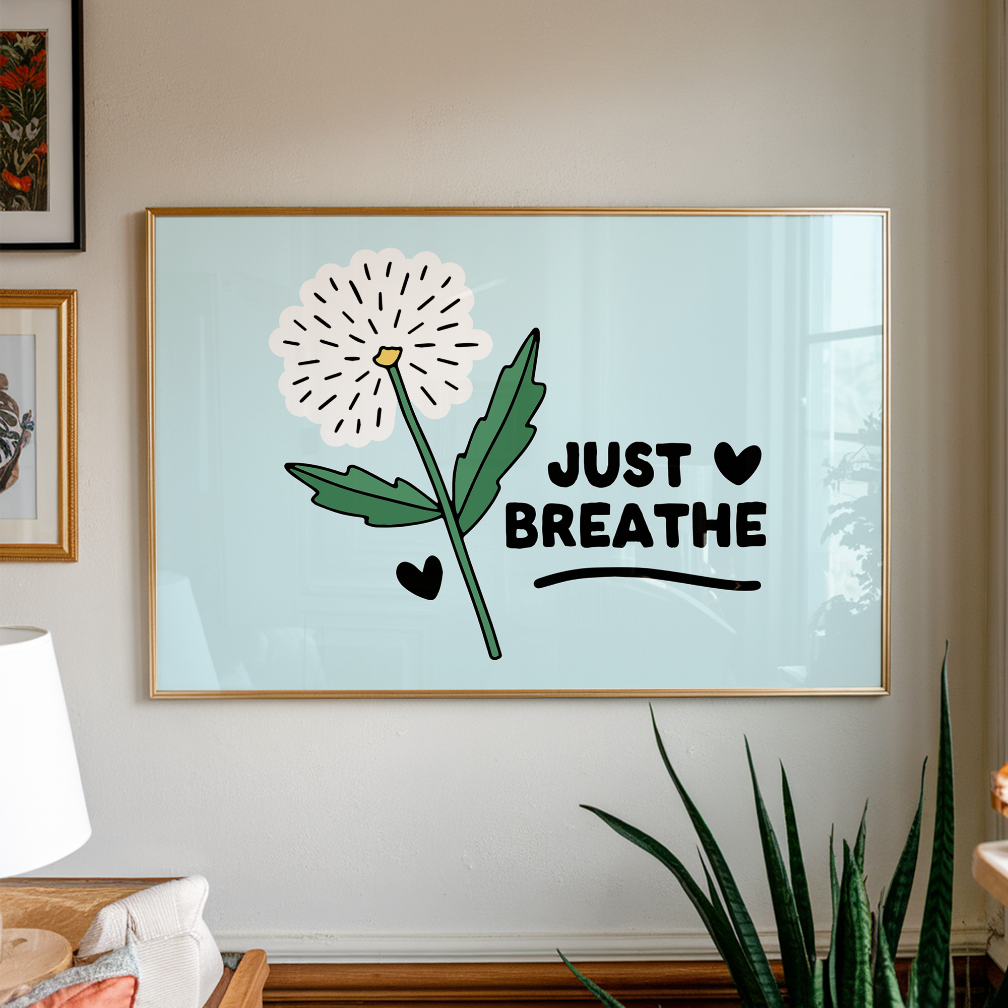 Just Breathe Unframed Art Print