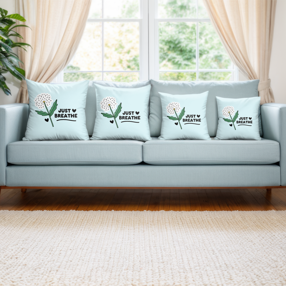 Just Breathe Pillow Cover