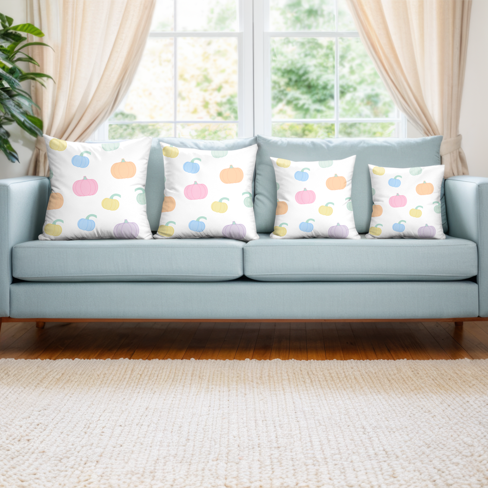 Pastel Pumpkin Pillow Cover