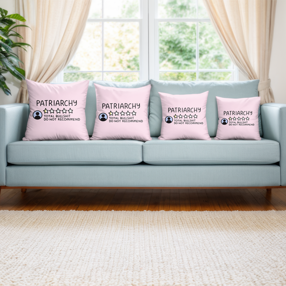 Patriarchy Do Not Recommend Pillow Cover