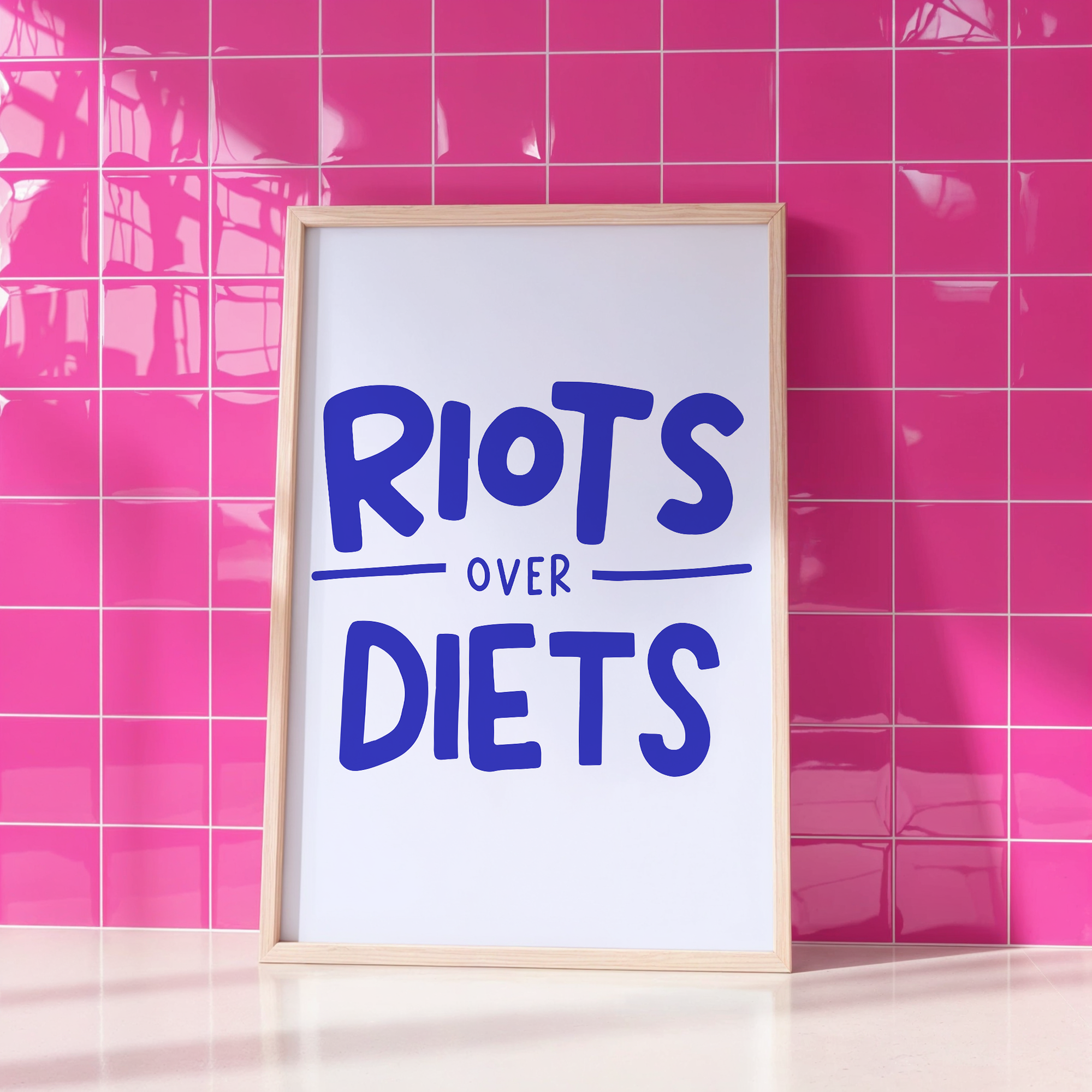 Riots Over Diets Unframed Art Print