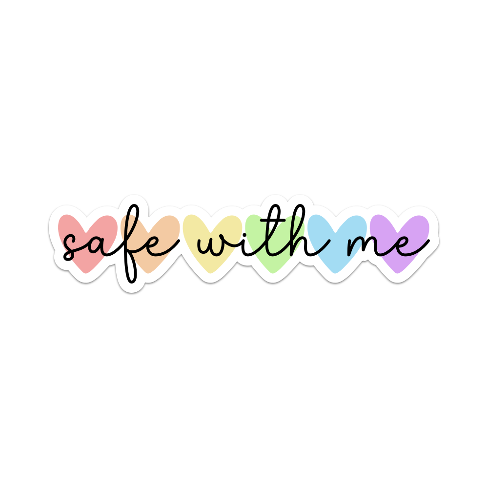 5" Safe With Me Car Decal