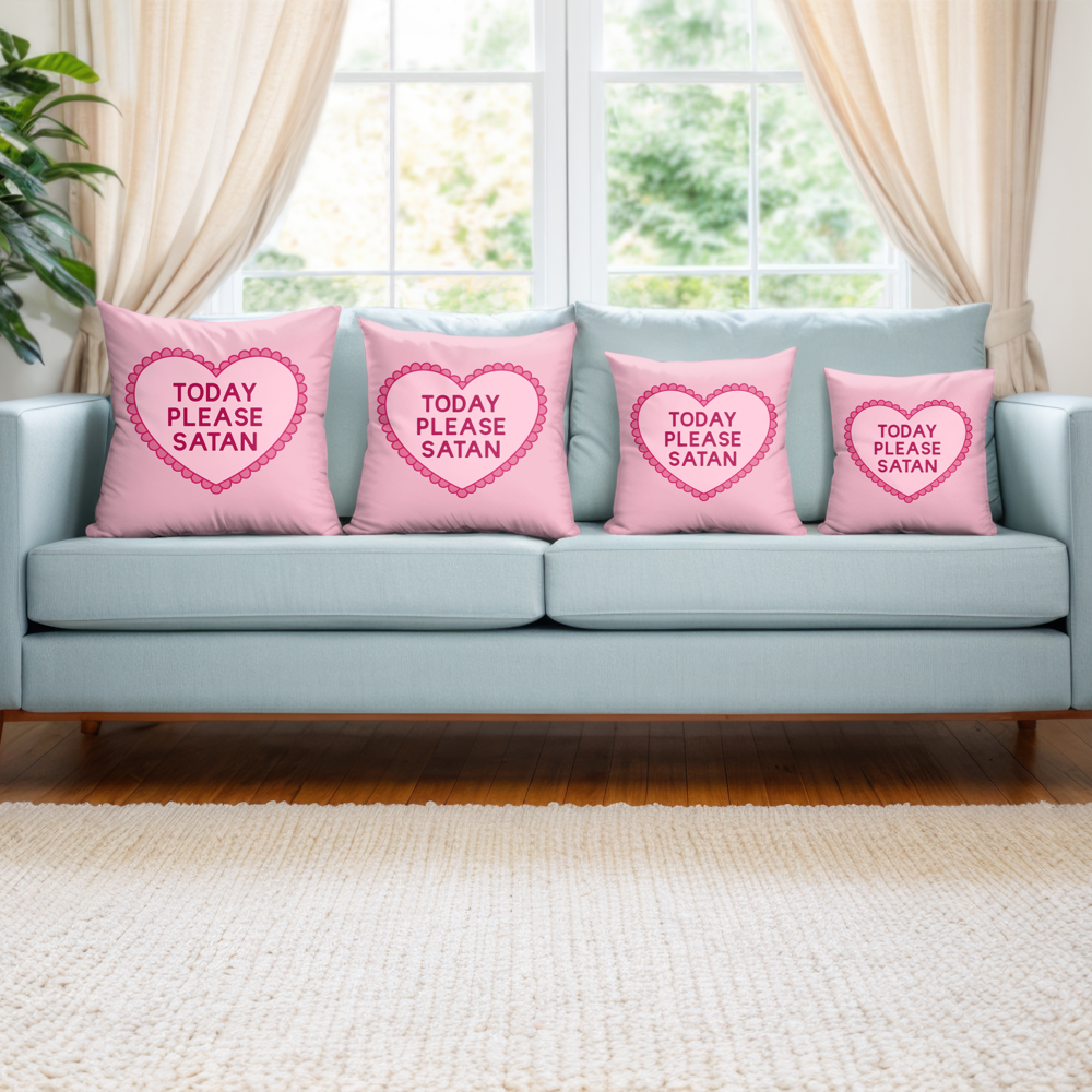 Today Please Satan Pillow Cover