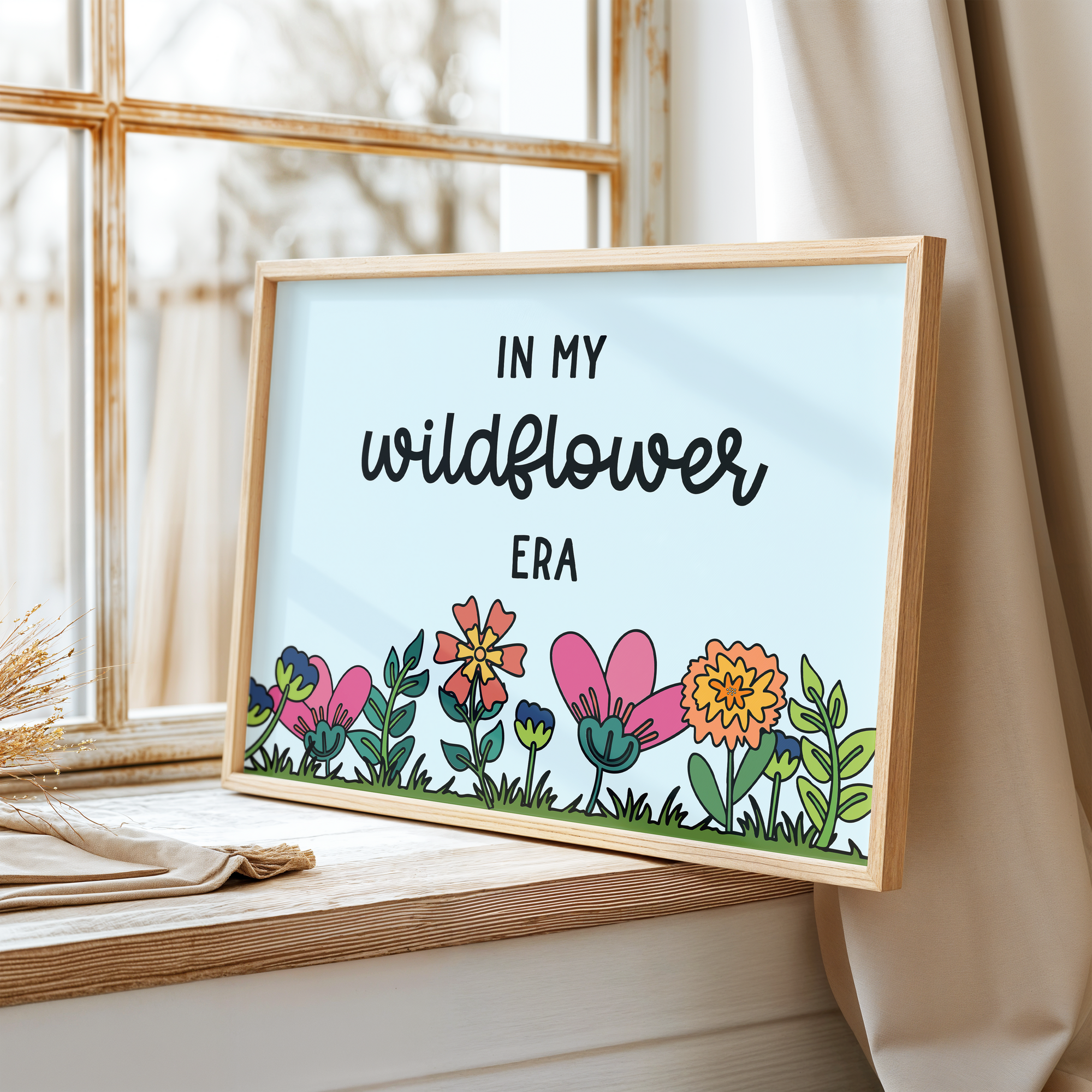 In My Wildflower Era Unframed Art Print