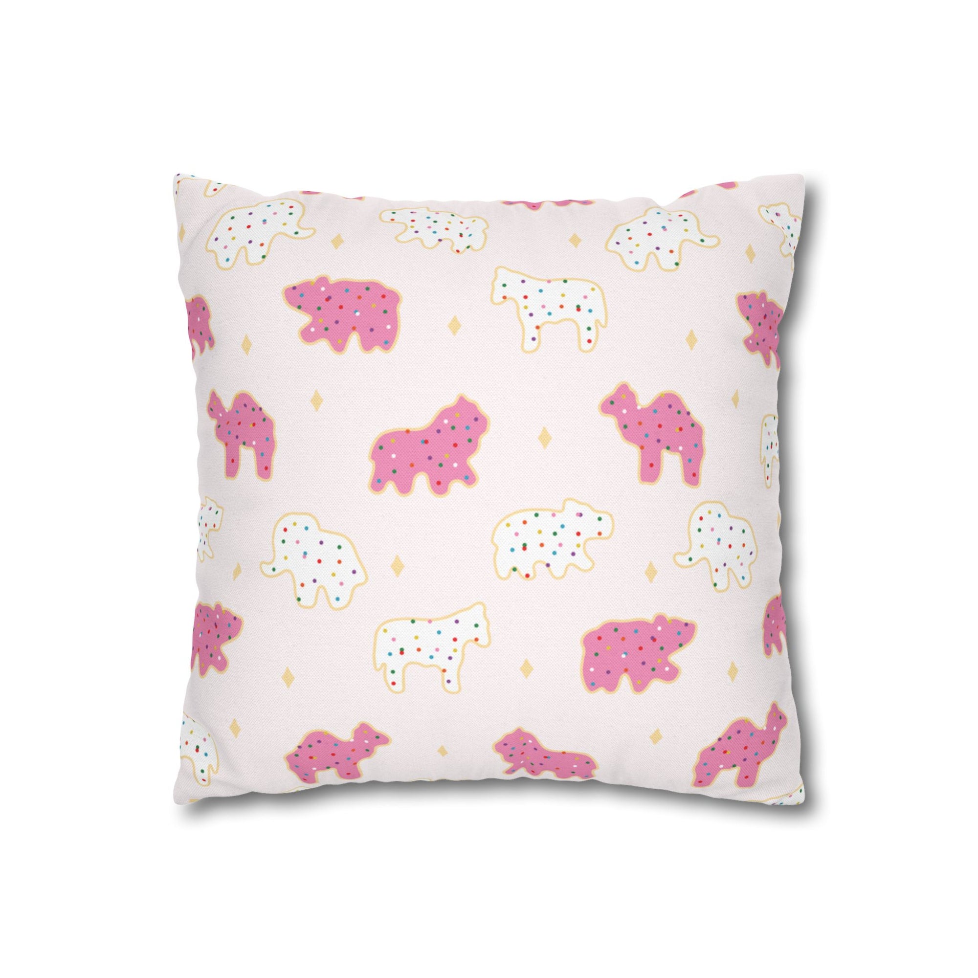 Frosted Animal Cookies Pillow Cover