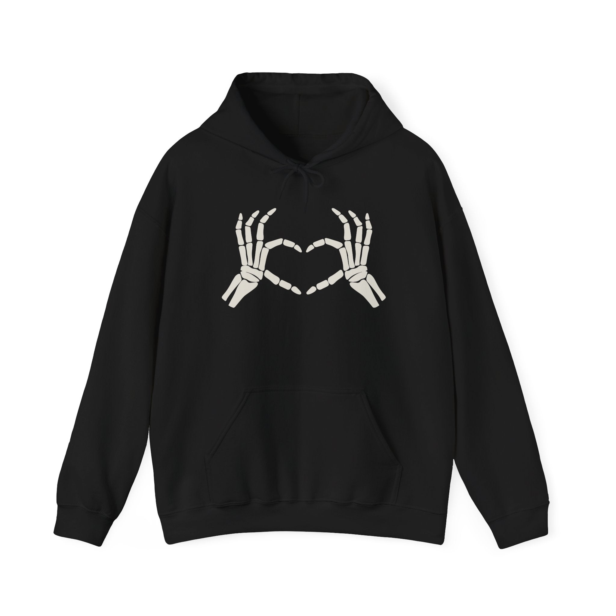 Skeleton Heart Hands Hoodie
