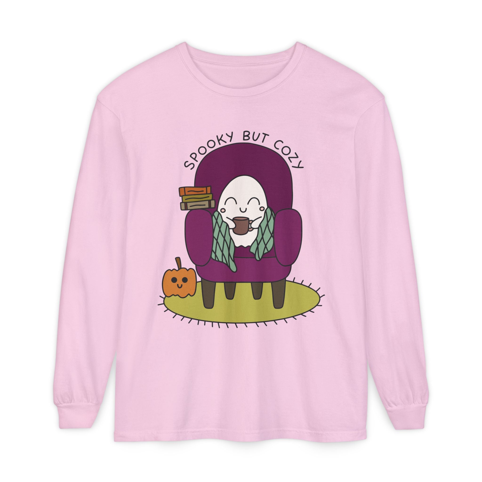 Spooky But Cozy Long Sleeve Graphic Tee