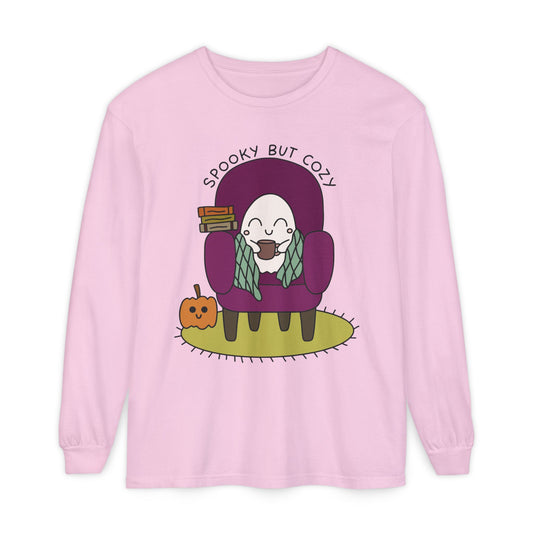 Spooky But Cozy Long Sleeve Graphic Tee