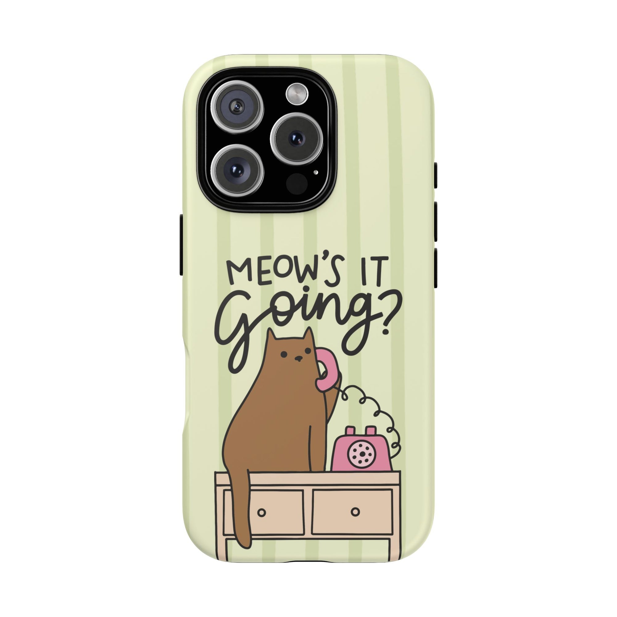 Meow's It Going? iPhone Case