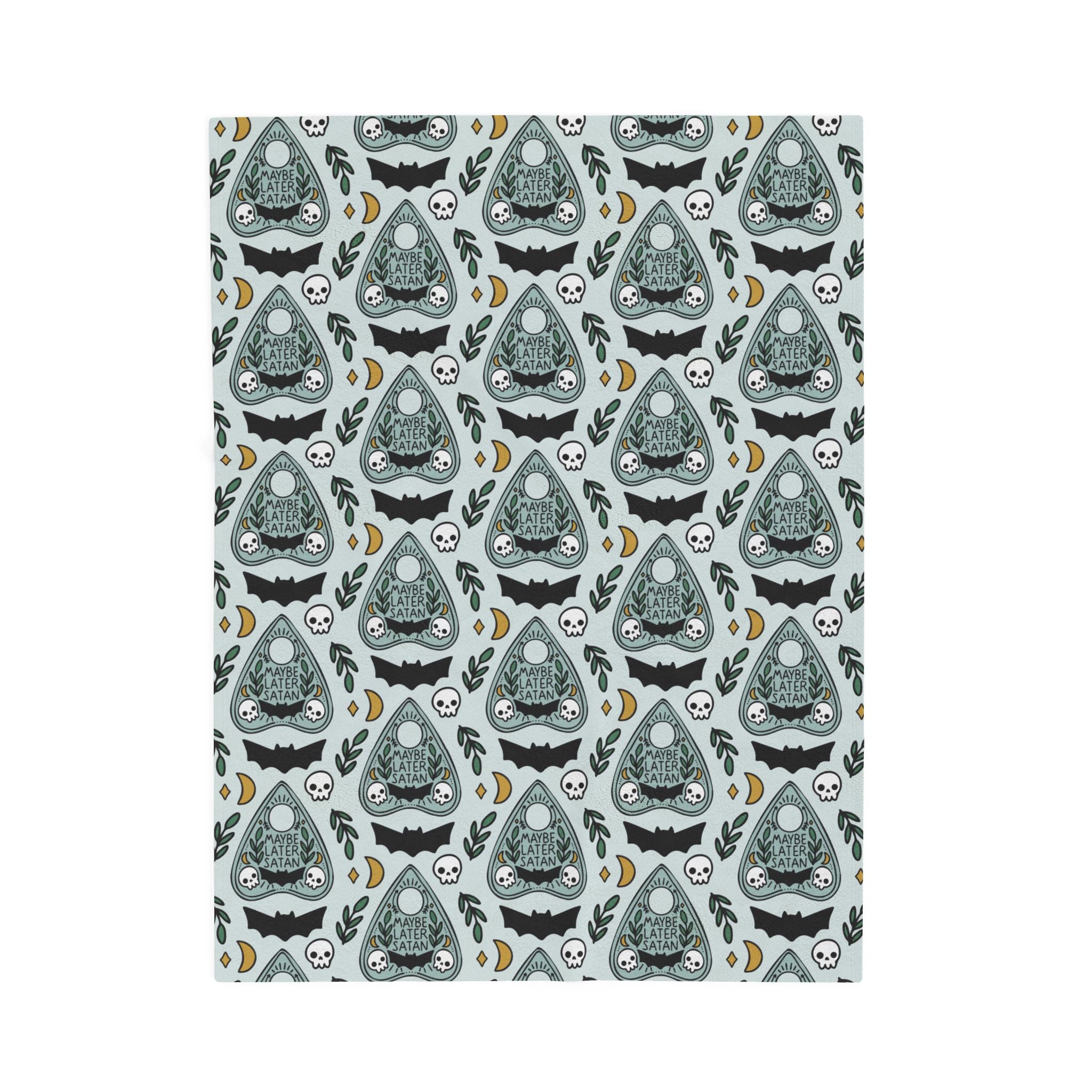 Maybe Later Satan Plush Blanket