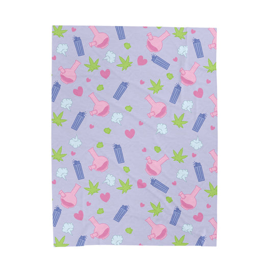 Stoner Babe Plush Blanket