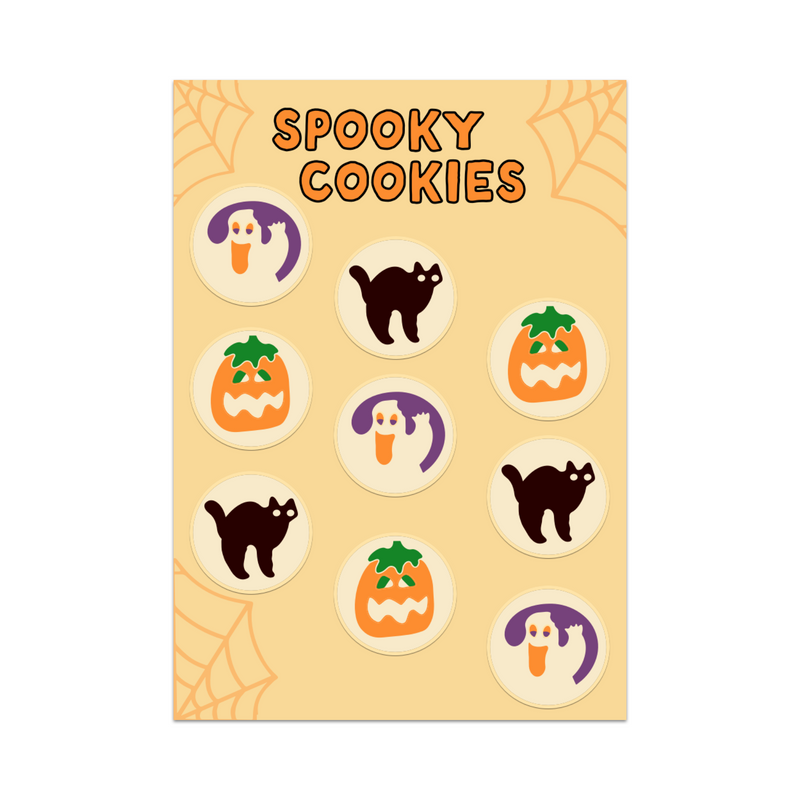 Spooky Cookies Sticker Sheet