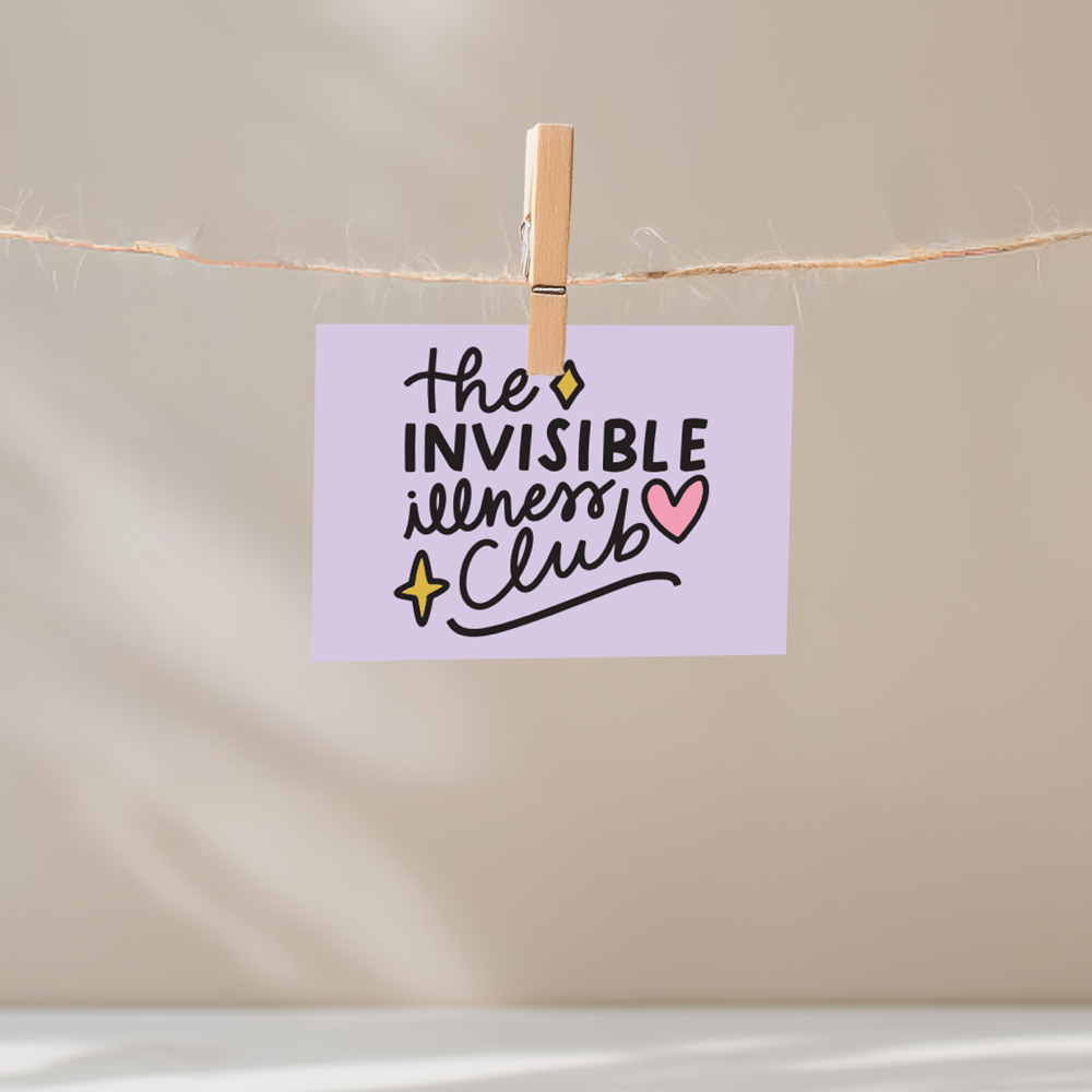 The Invisible Illness Club Unframed Mini Art Print