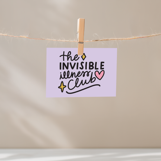 The Invisible Illness Club Unframed Mini Art Print