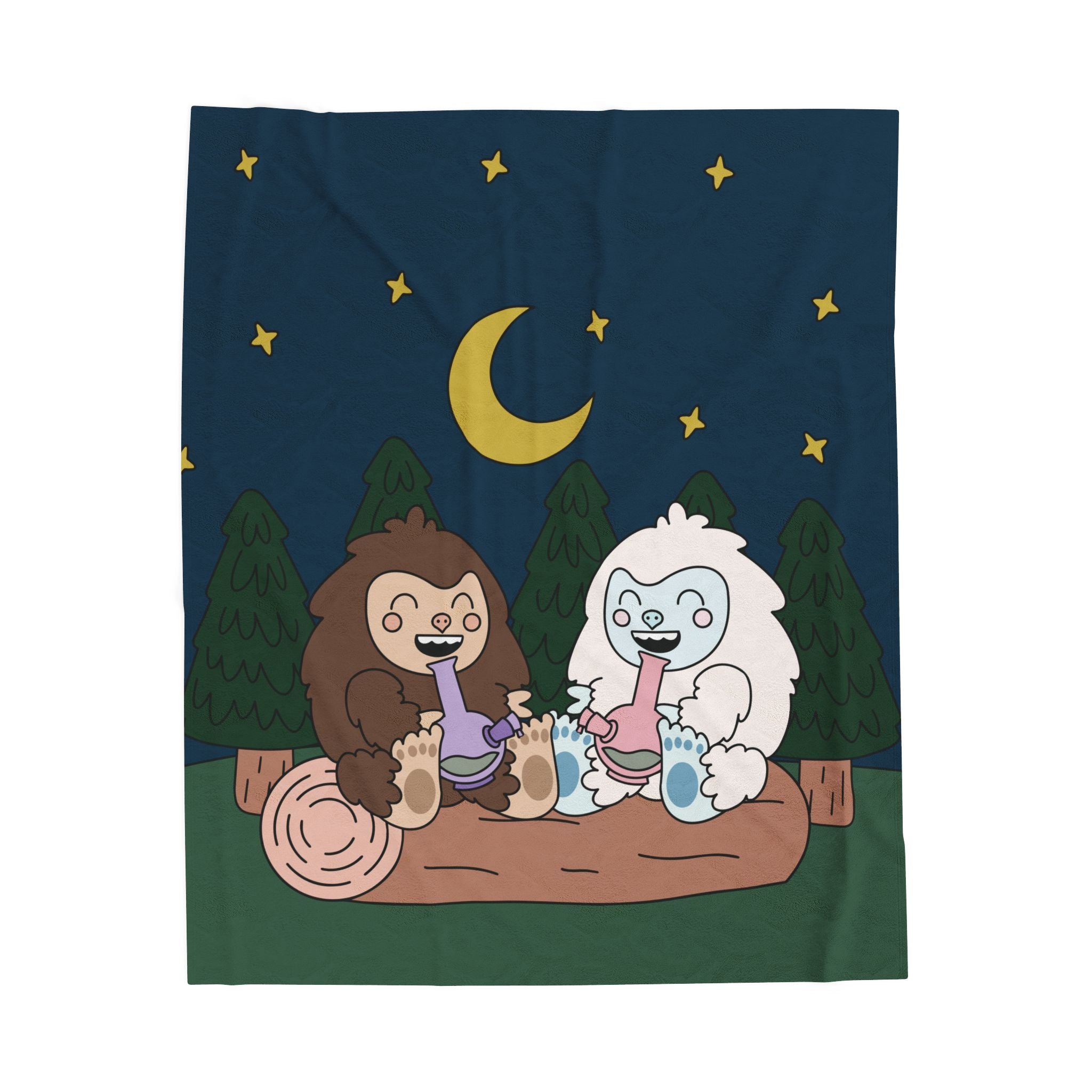 Smoking Buddies Plush Blanket
