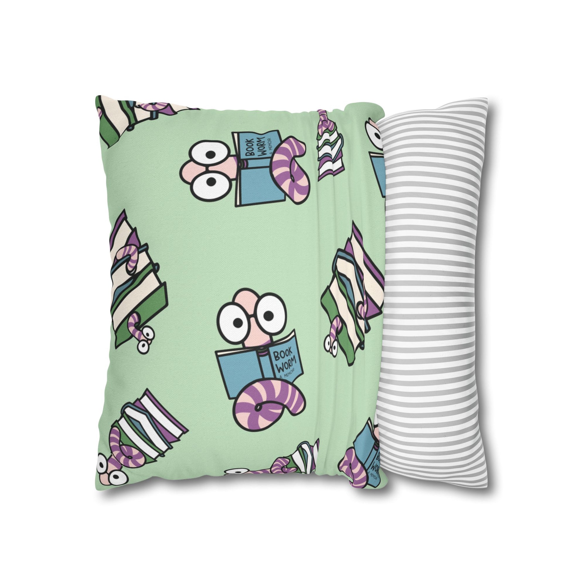 Book Worm Pillow Cover
