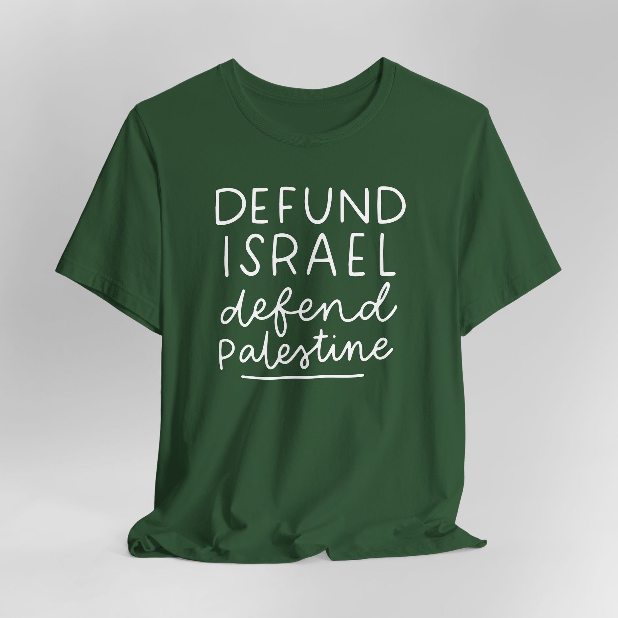 Defund Israel Defend Palestine Graphic Tee