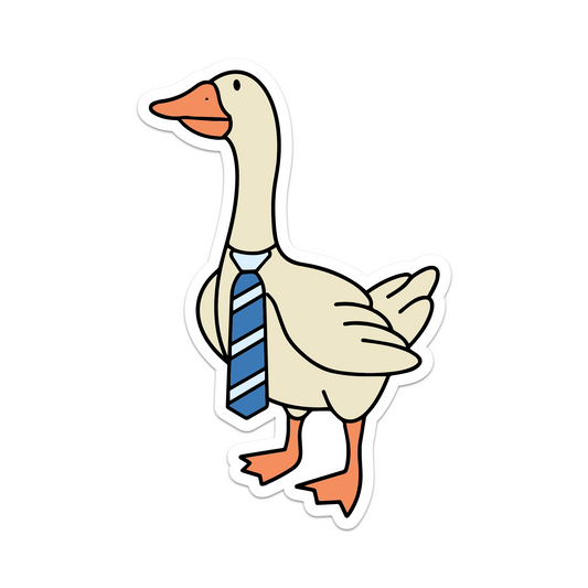 Serious Goose Vinyl Sticker