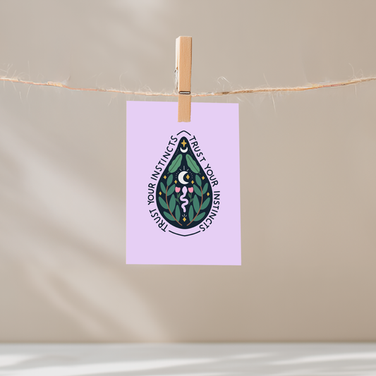 Trust Your Instincts Unframed Mini Art Print