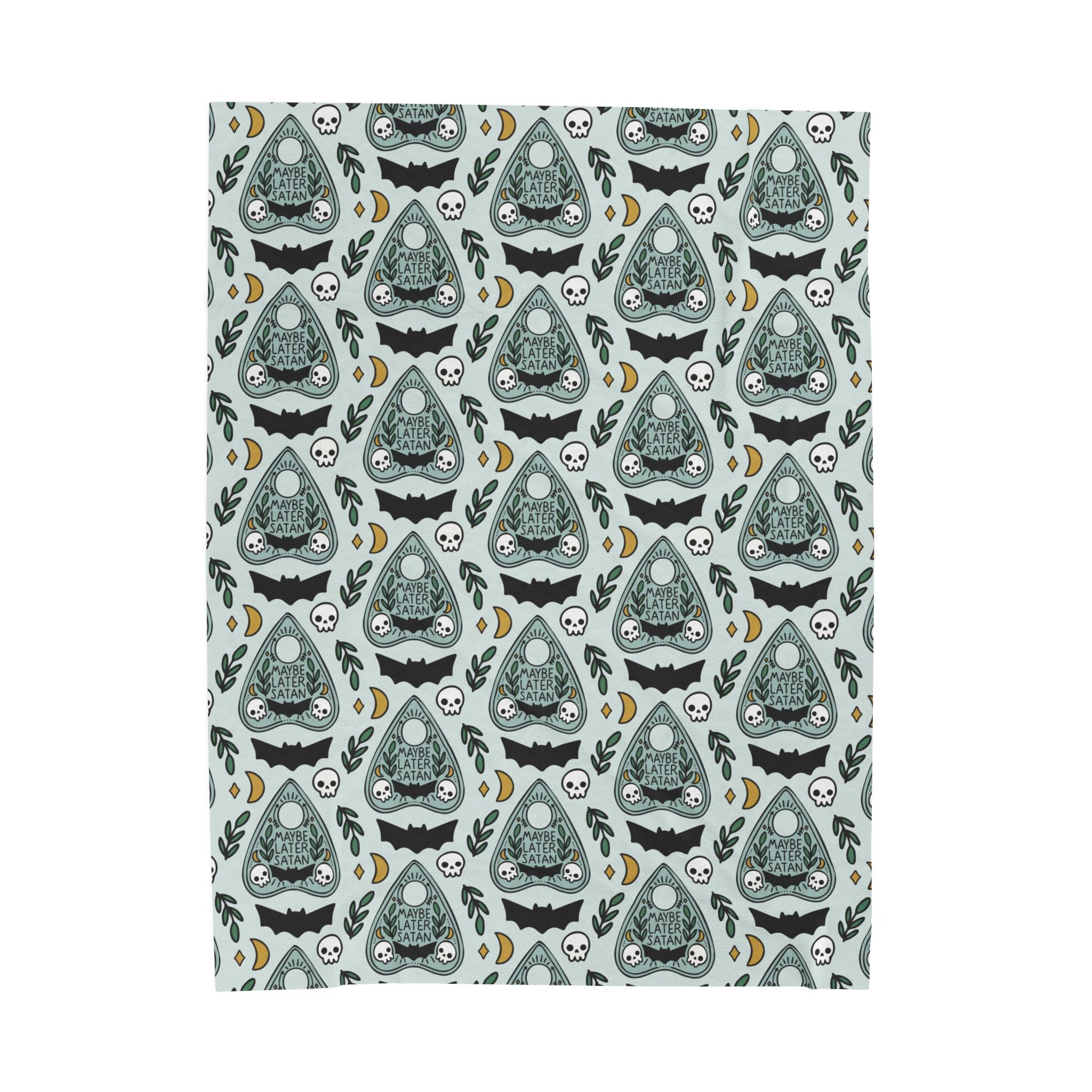 Maybe Later Satan Plush Blanket