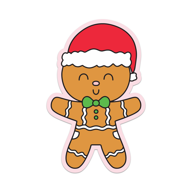 Santa Hat Gingerbread Boy