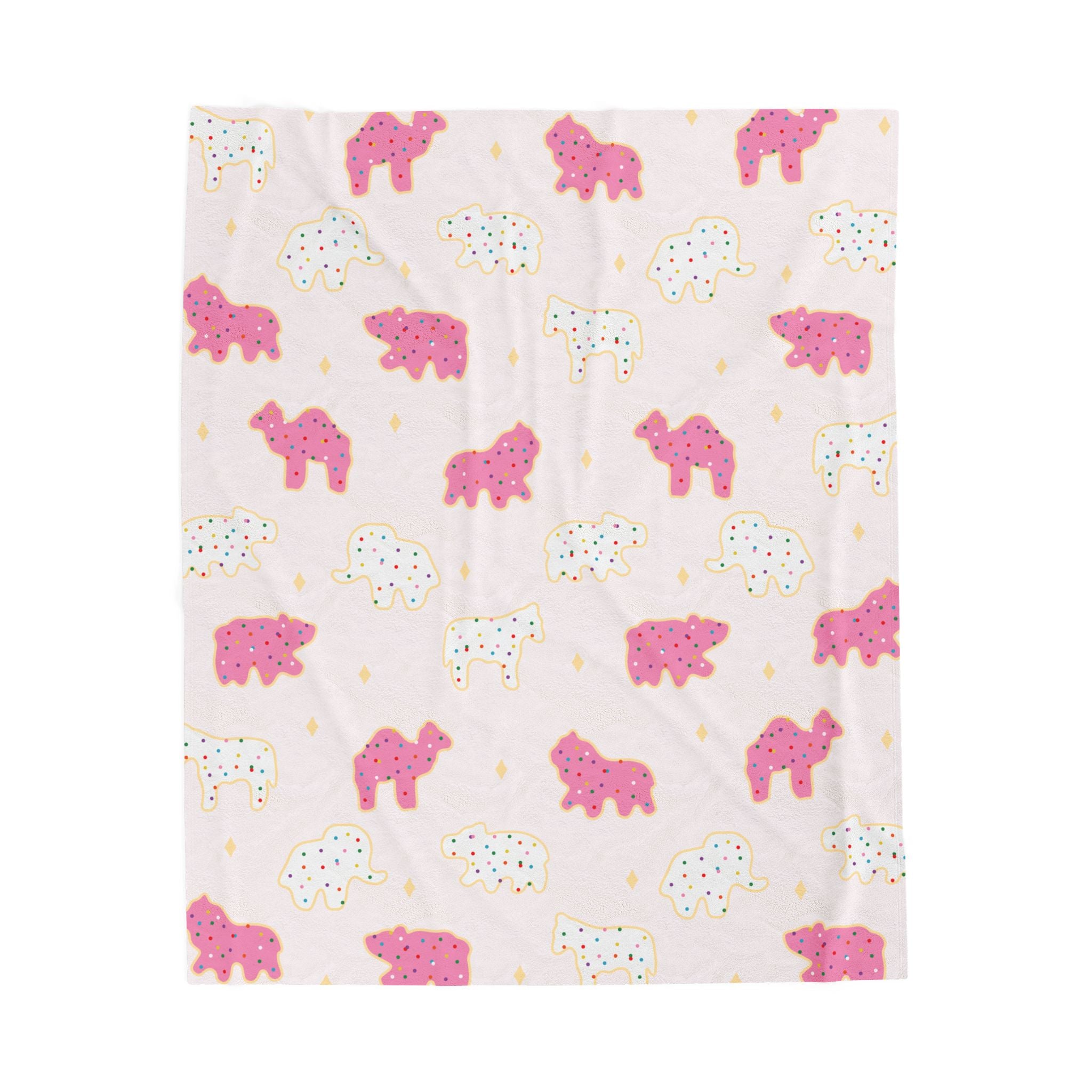 Frosted Animal Cookies Plush Blanket