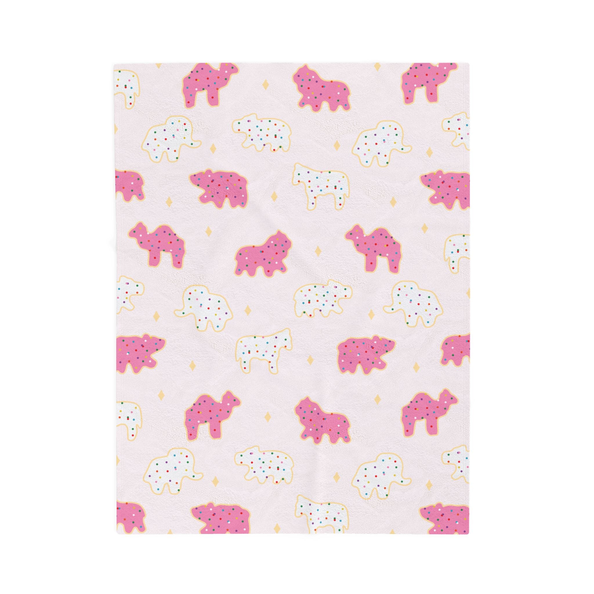 Frosted Animal Cookies Plush Blanket