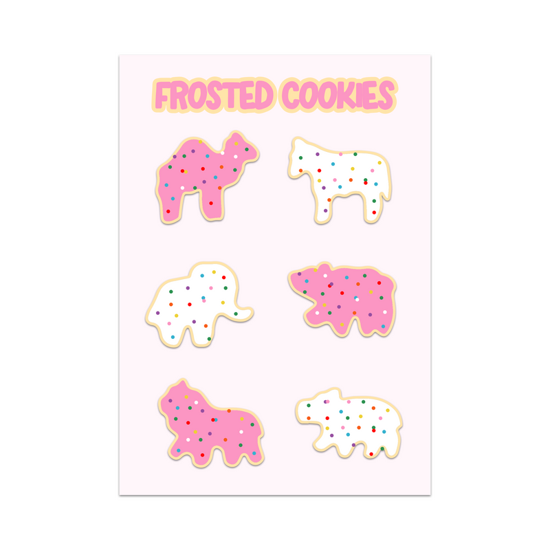 Animal Cookies Sticker Sheet