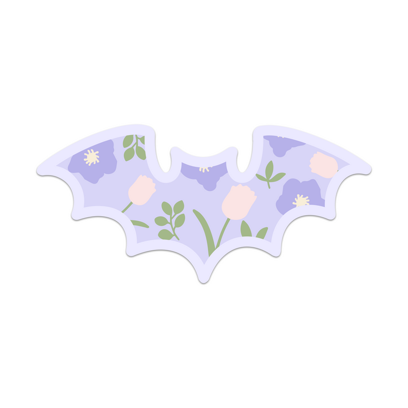 Purple Floral Bat