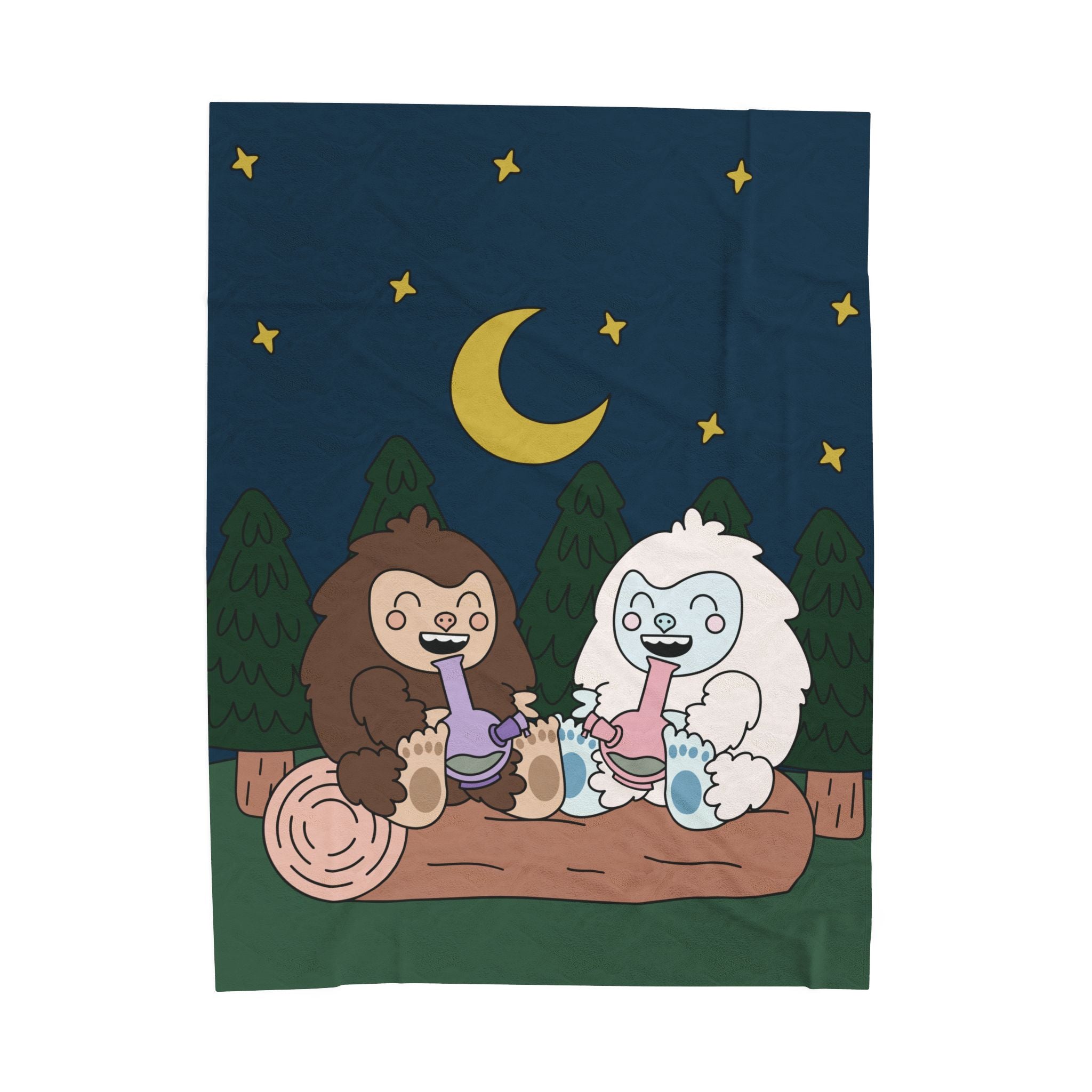 Smoking Buddies Plush Blanket