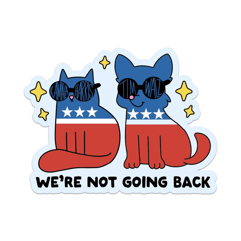 We're Not Going Back Democrat Cat And Dog