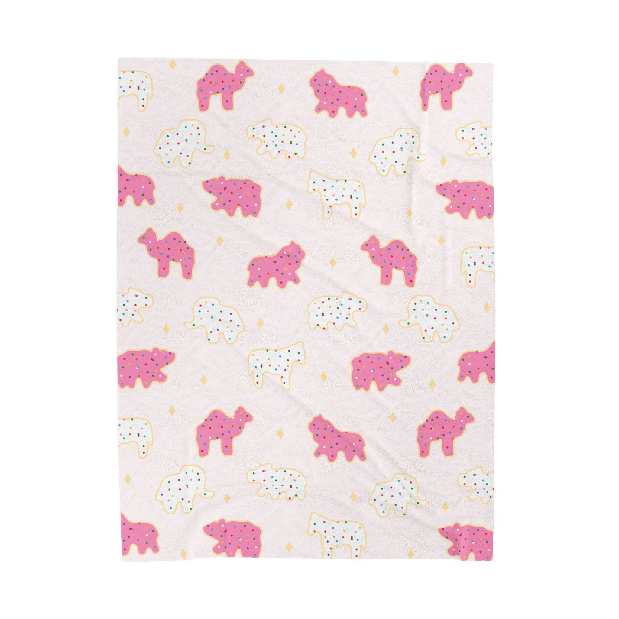 Frosted Animal Cookies Plush Blanket
