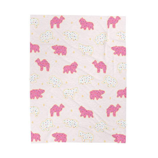 Frosted Animal Cookies Plush Blanket