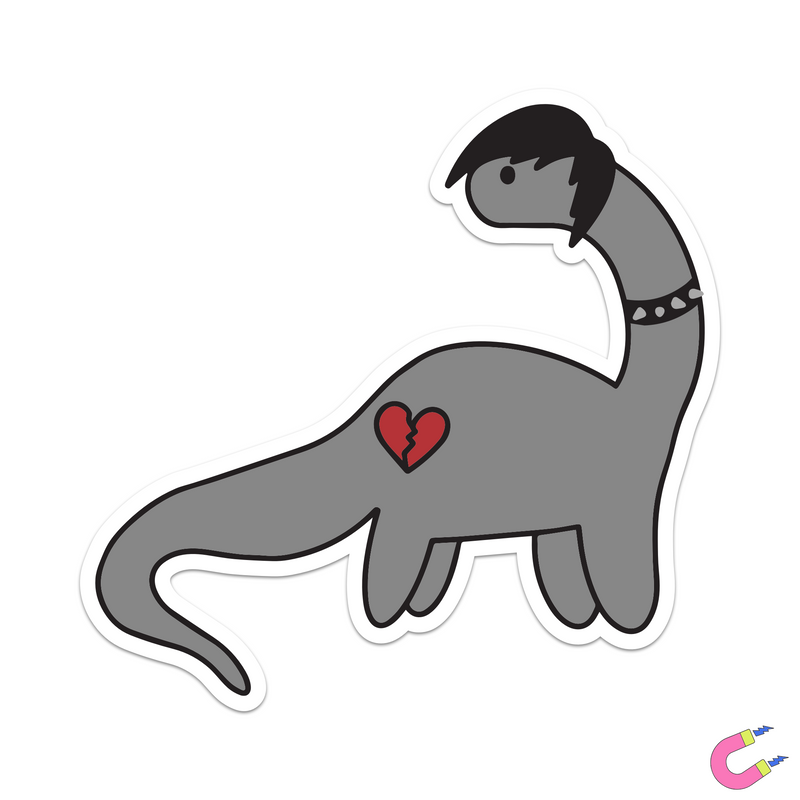 Emo Brontosaurus Magnet