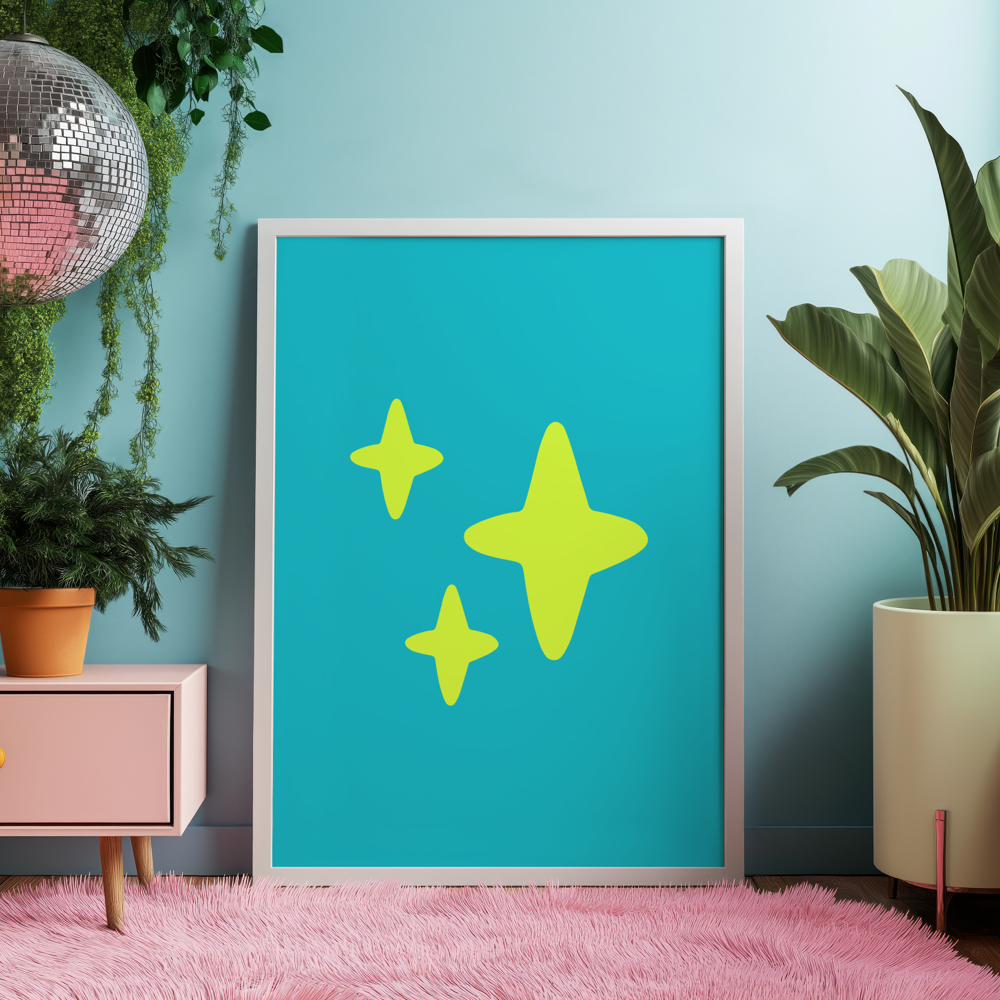 Sparkles Unframed Art Print