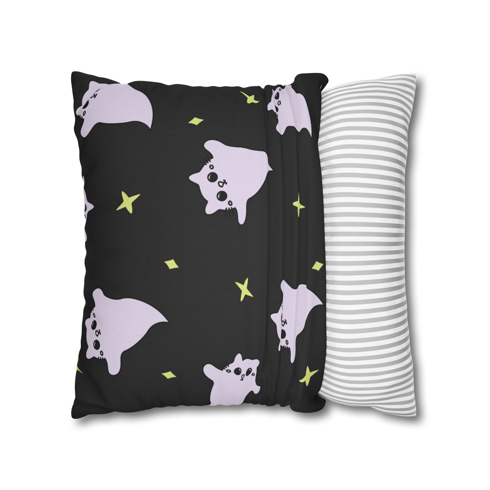 Ghost Cats Pillow Cover