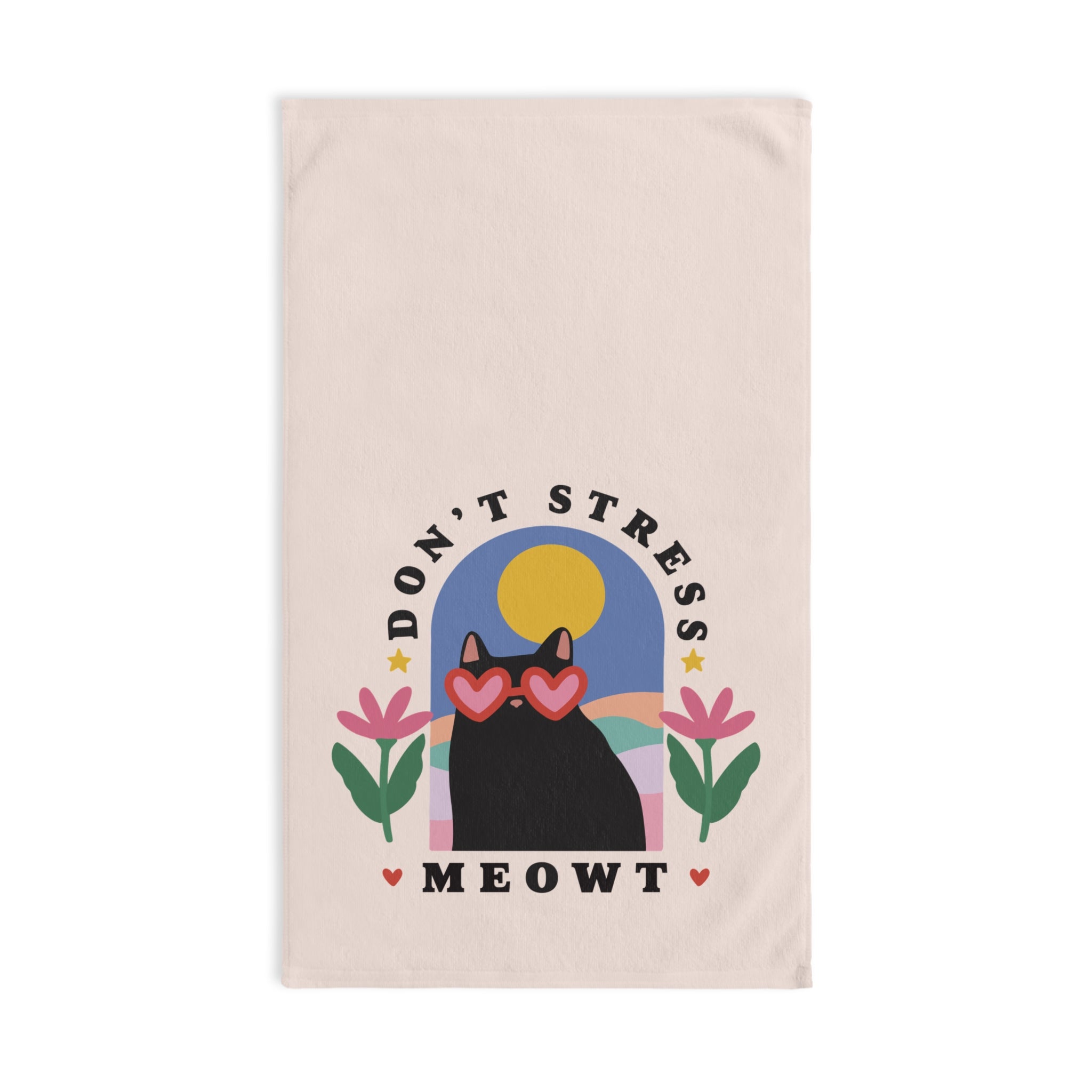 Don't Stress Meowt Hand Towel