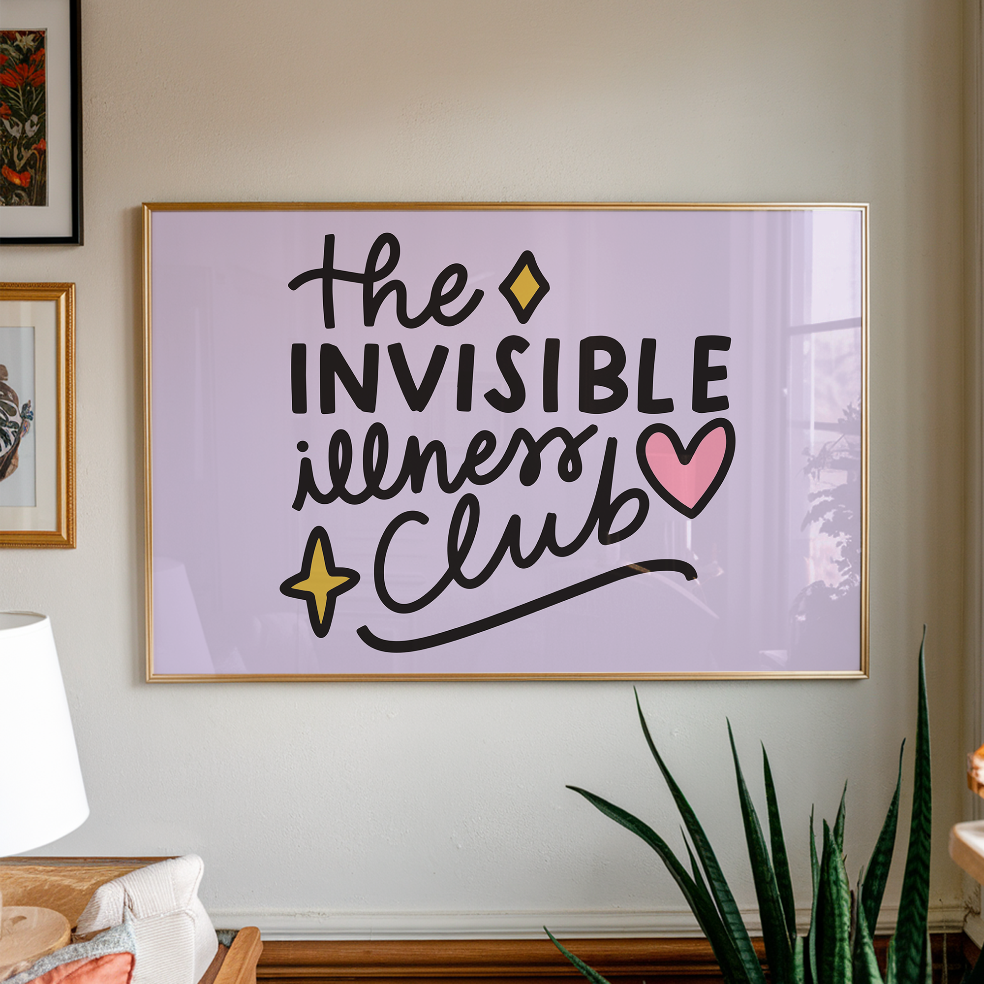 Invisible Illness Club Unframed Art Print