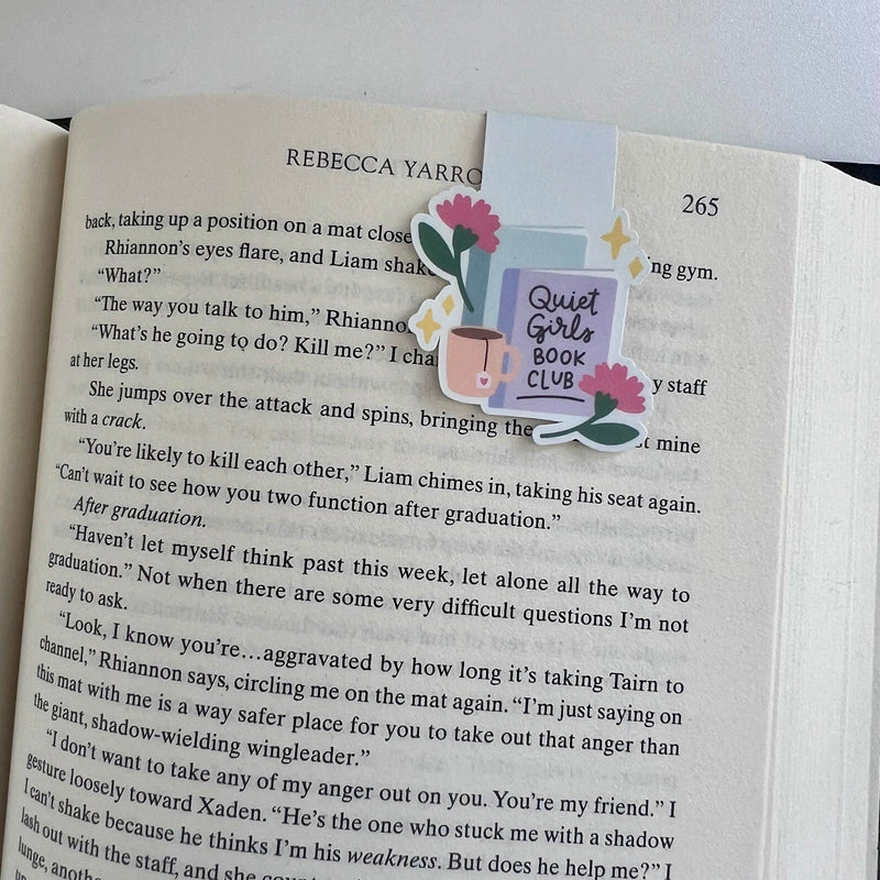 Quiet Girls Book Club Magnetic Bookmark