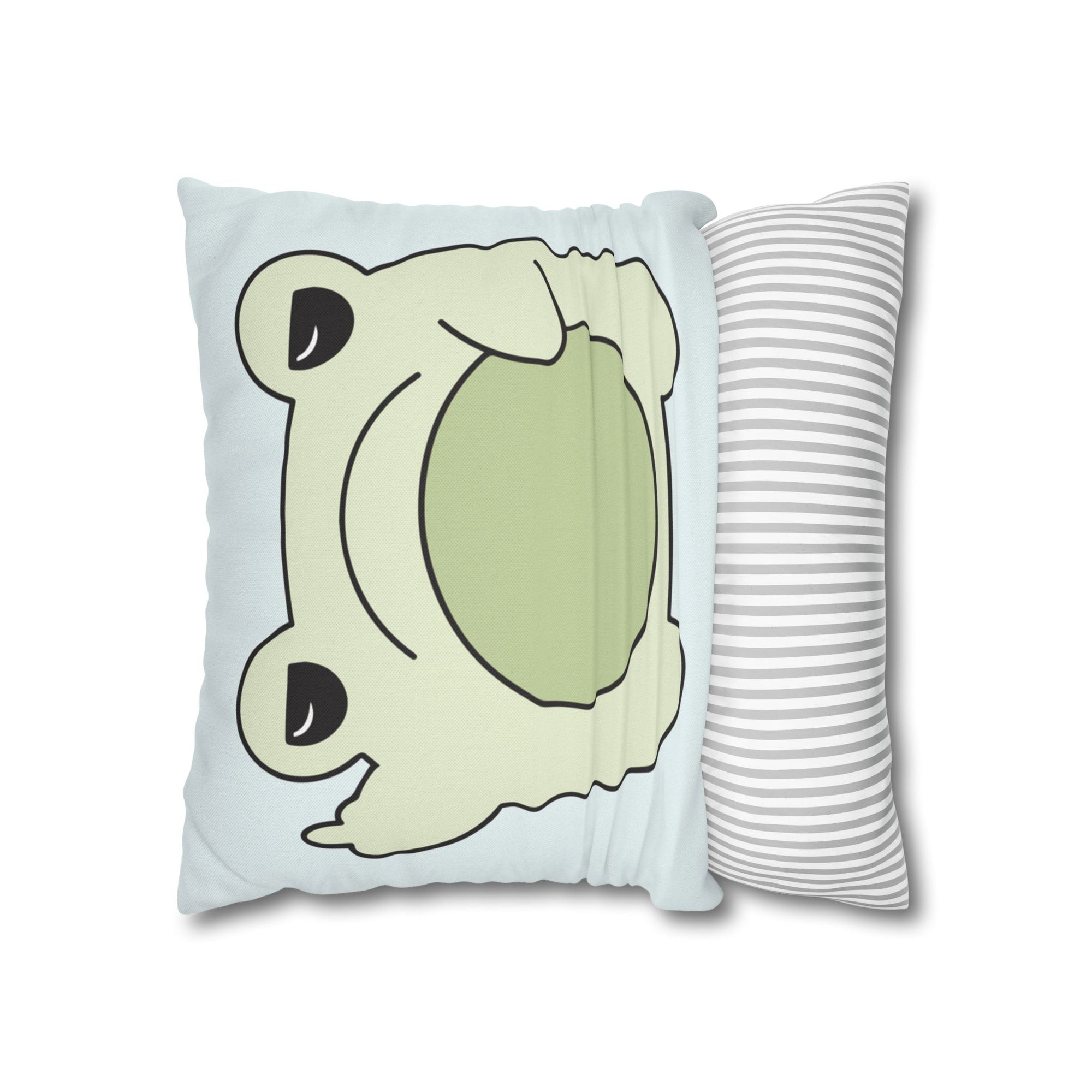 Grumpy Frog Pillow Cover