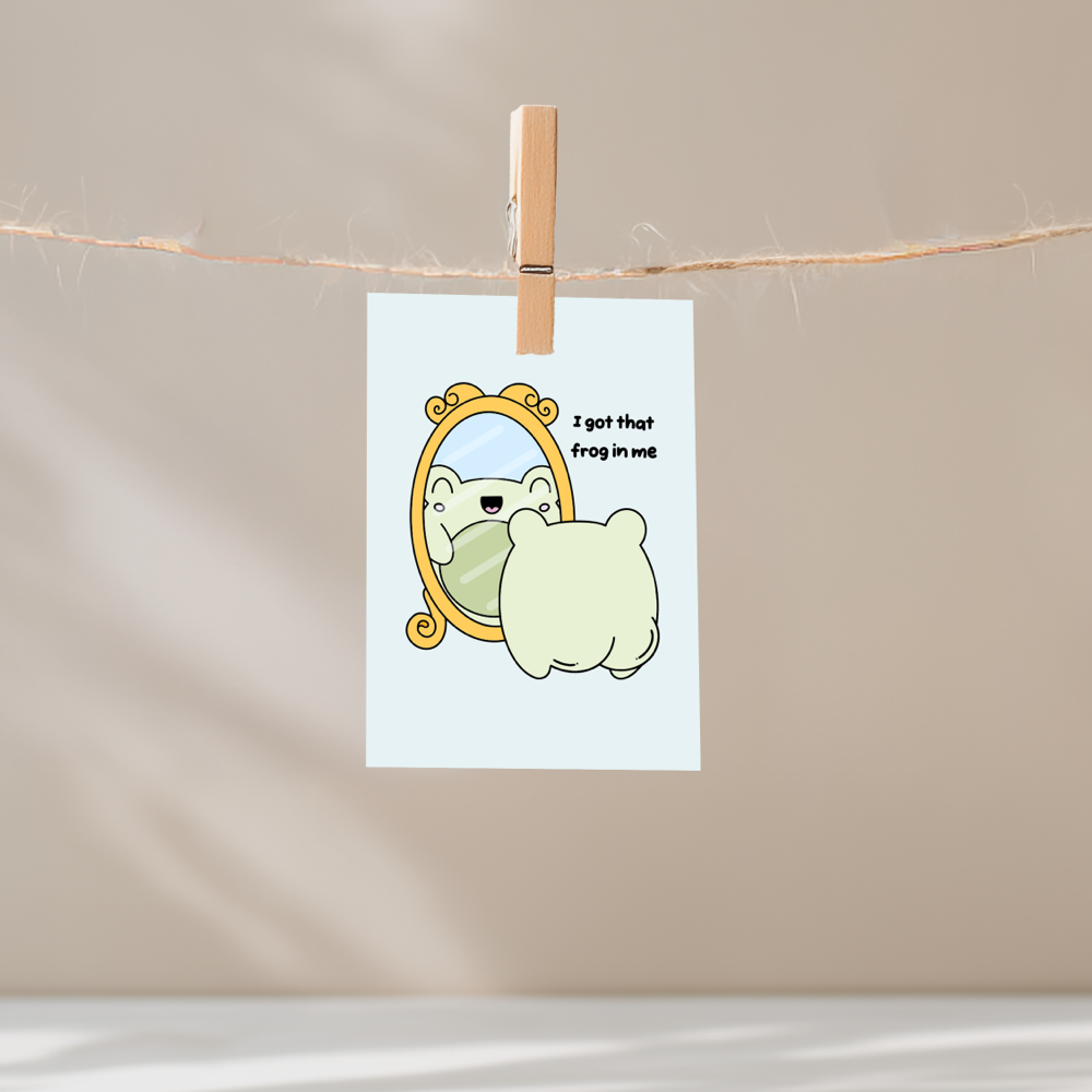 I Got That Frog In Me Unframed Mini Art Print