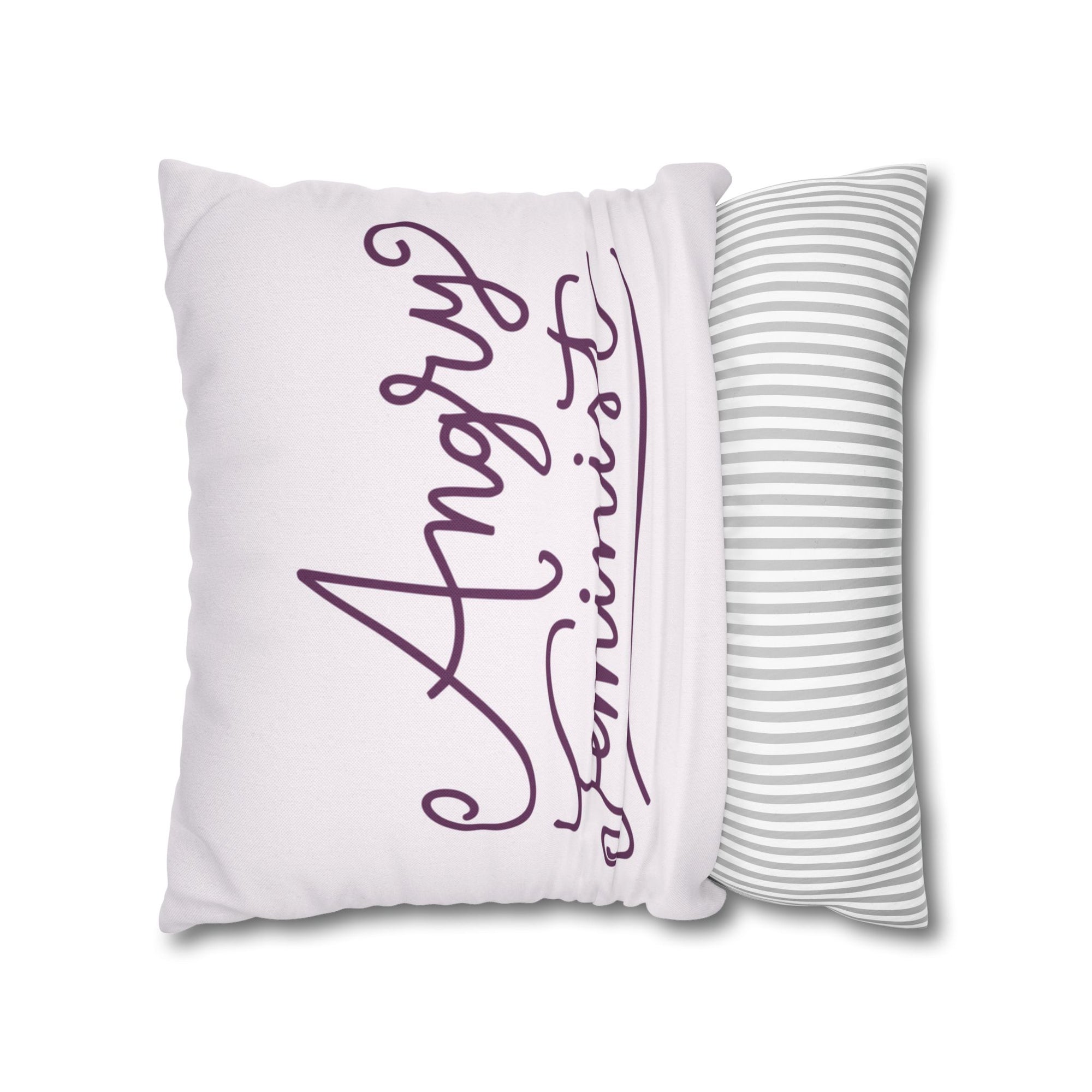 Angry Feminist Pillow Cover